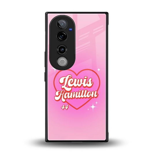 Lewis Hamilton back phone cover | glass case for vivo v40 pro