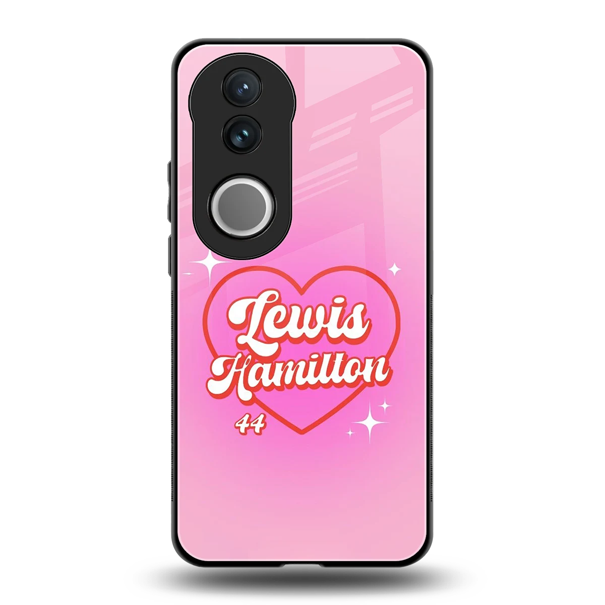 Lewis Hamilton back phone cover | glass case for vivo v50