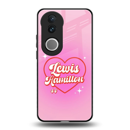 Lewis Hamilton back phone cover | glass case for vivo v50