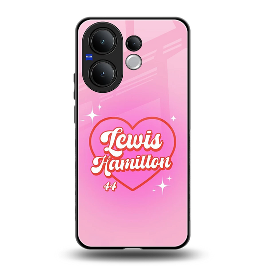 Lewis Hamilton back phone cover | glass case for vivo v60