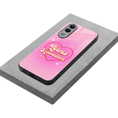 Lewis Hamilton stylish phone case for vivo v70 fe | glossy glass and slim fit