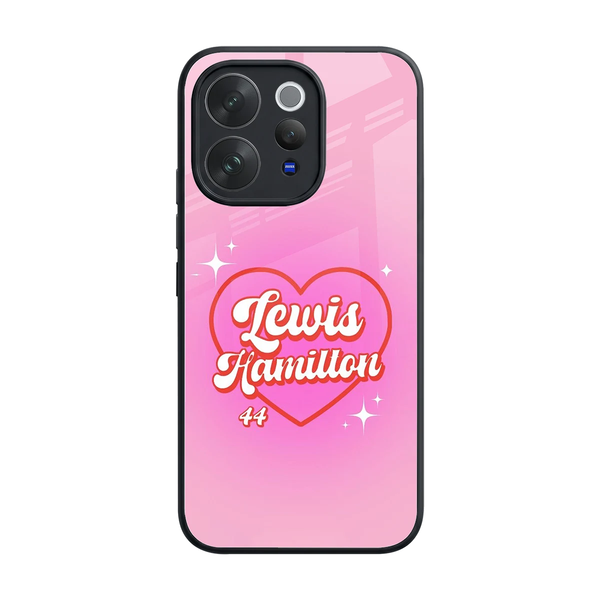 Lewis Hamilton back phone cover | glass case for vivo v70 elite