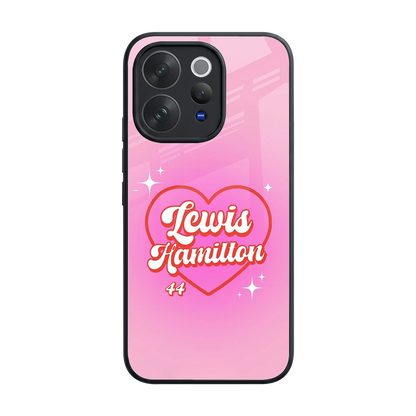 Lewis Hamilton back phone cover | glass case for vivo v70 elite