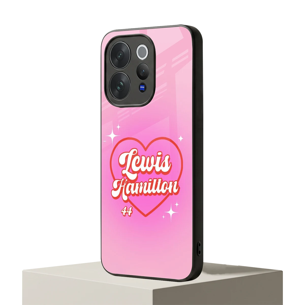 Lewis Hamilton vivo v70 elite mobile cover | shockproof glass phone case