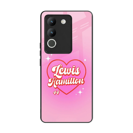 Lewis Hamilton back phone cover | glass case for vivo y200 5g