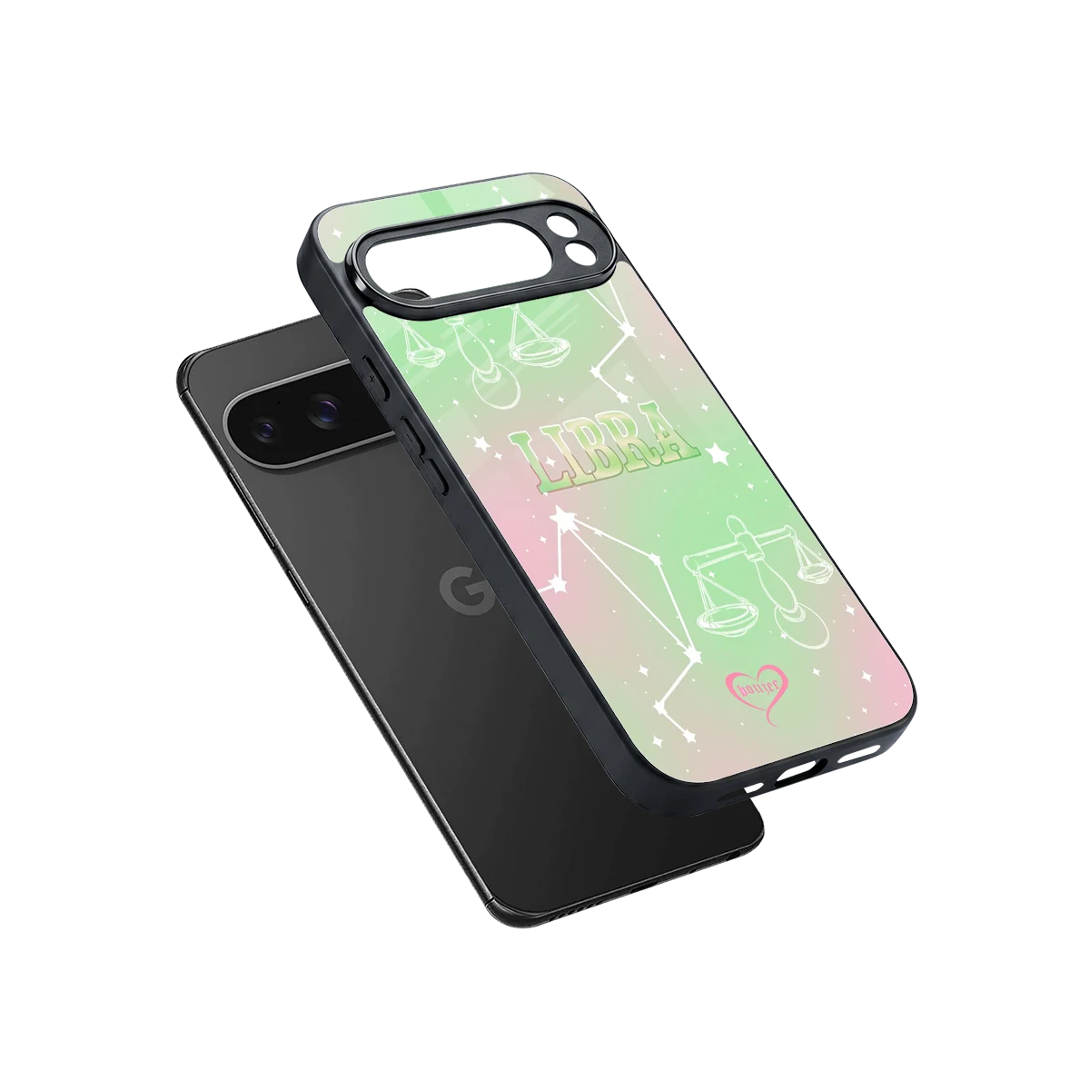 Libra Aura sleek google pixel 10 pro xl cover with tempered glass back and TPU edges