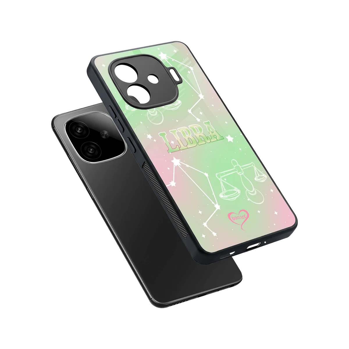 Libra Aura sleek iqoo neo 10r 5g cover with tempered glass back and TPU edges