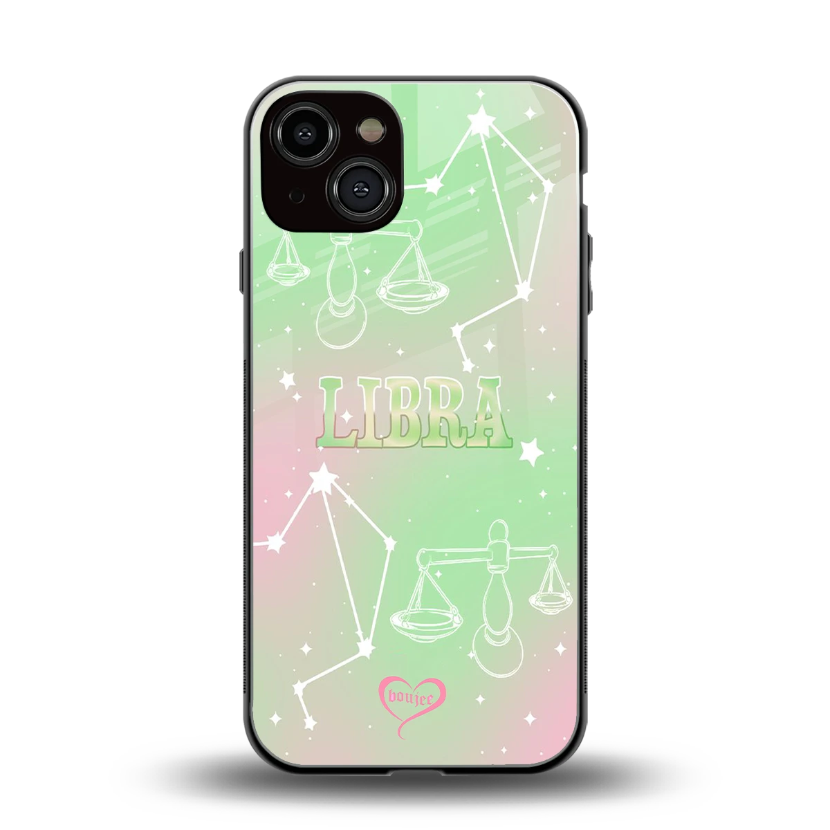 Libra Aura back phone cover | glass case for iphone 13