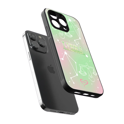 Libra Aura sleek iphone 15 pro max cover with tempered glass back and TPU edges