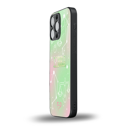 Libra Aura iphone 15 pro max mobile cover | shockproof glass phone case