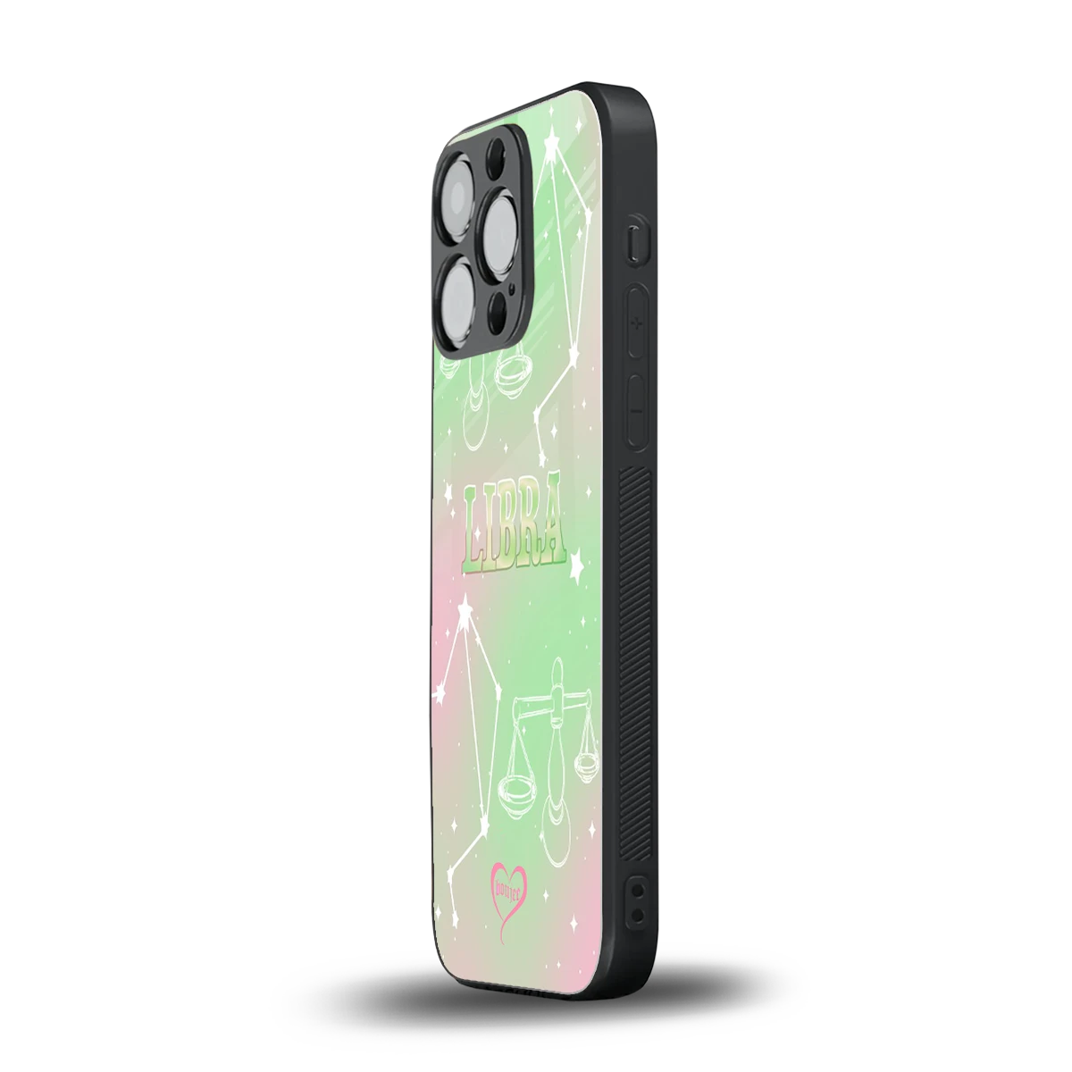 Libra Aura iphone 15 pro mobile cover | shockproof glass phone case