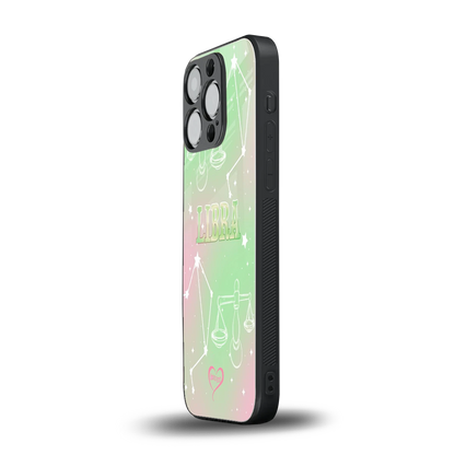 Libra Aura iphone 15 pro mobile cover | shockproof glass phone case