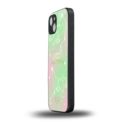 Libra Aura iphone 15 mobile cover | shockproof glass phone case