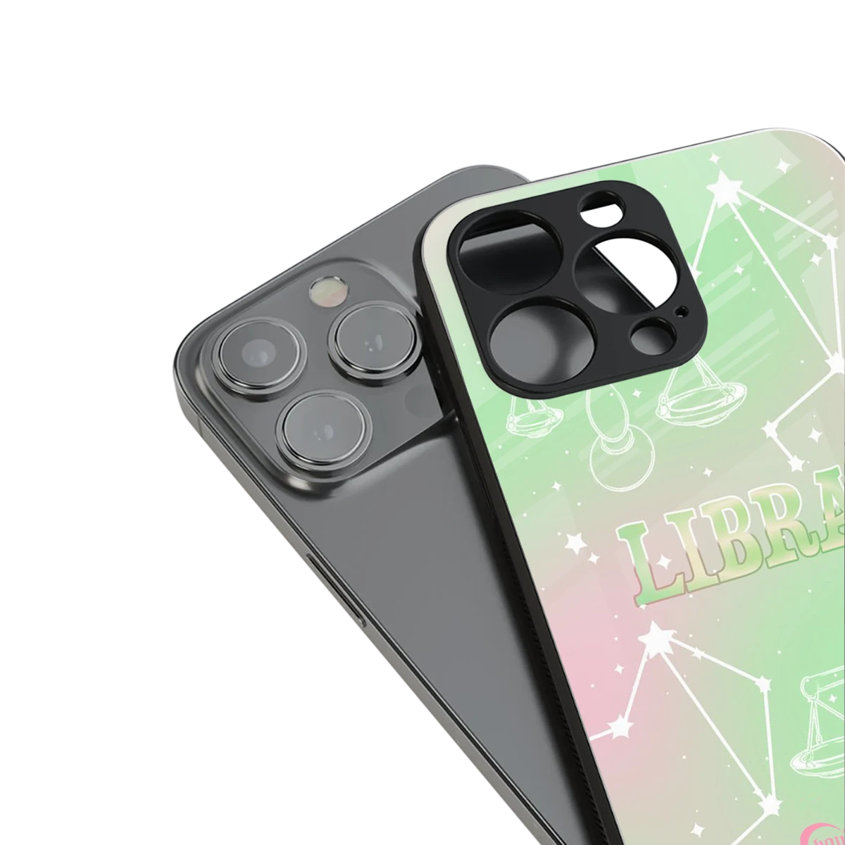 Libra Aura stylish phone case for iphone 15 pro max | glossy glass and slim fit