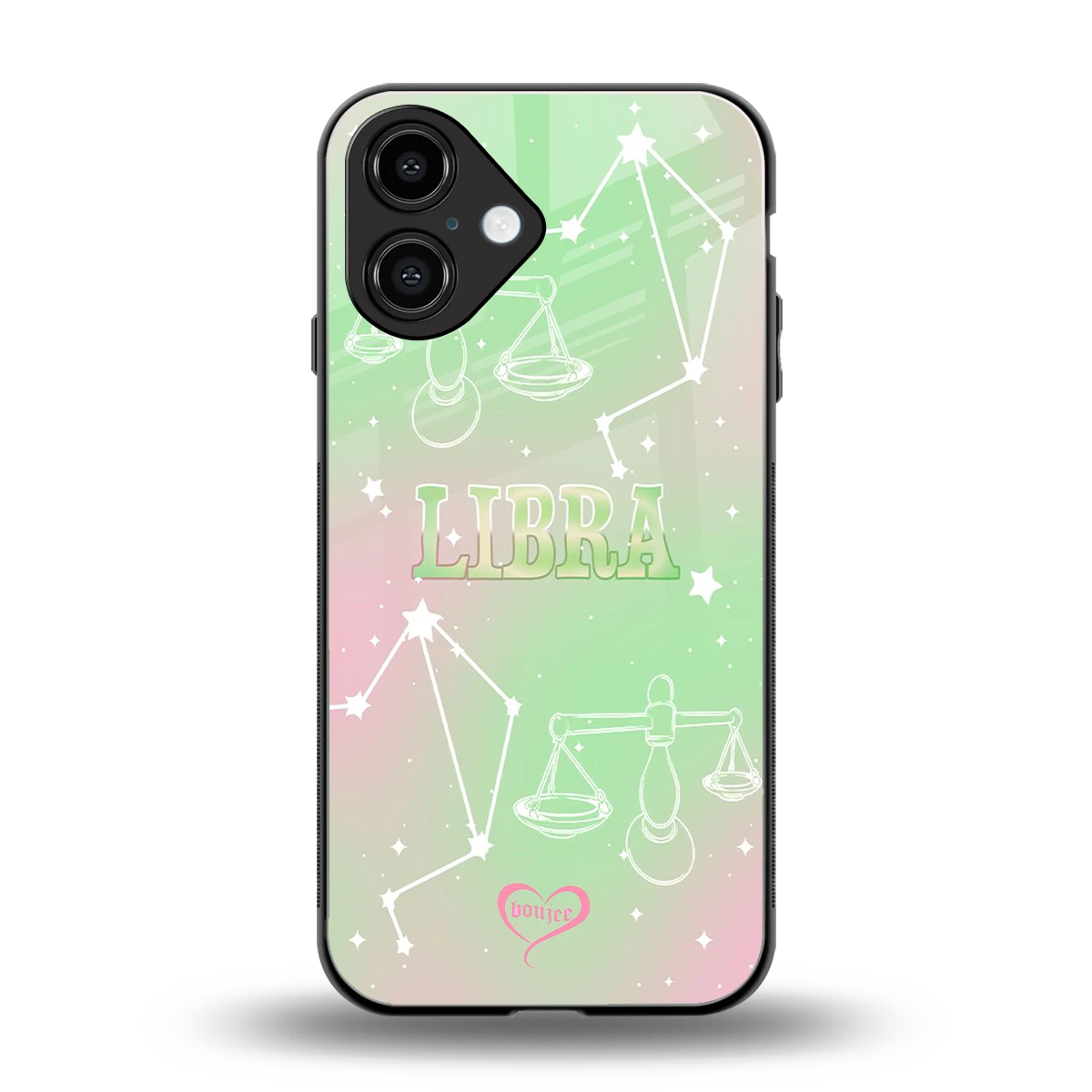 Libra Aura back phone cover | glass case for iphone 16