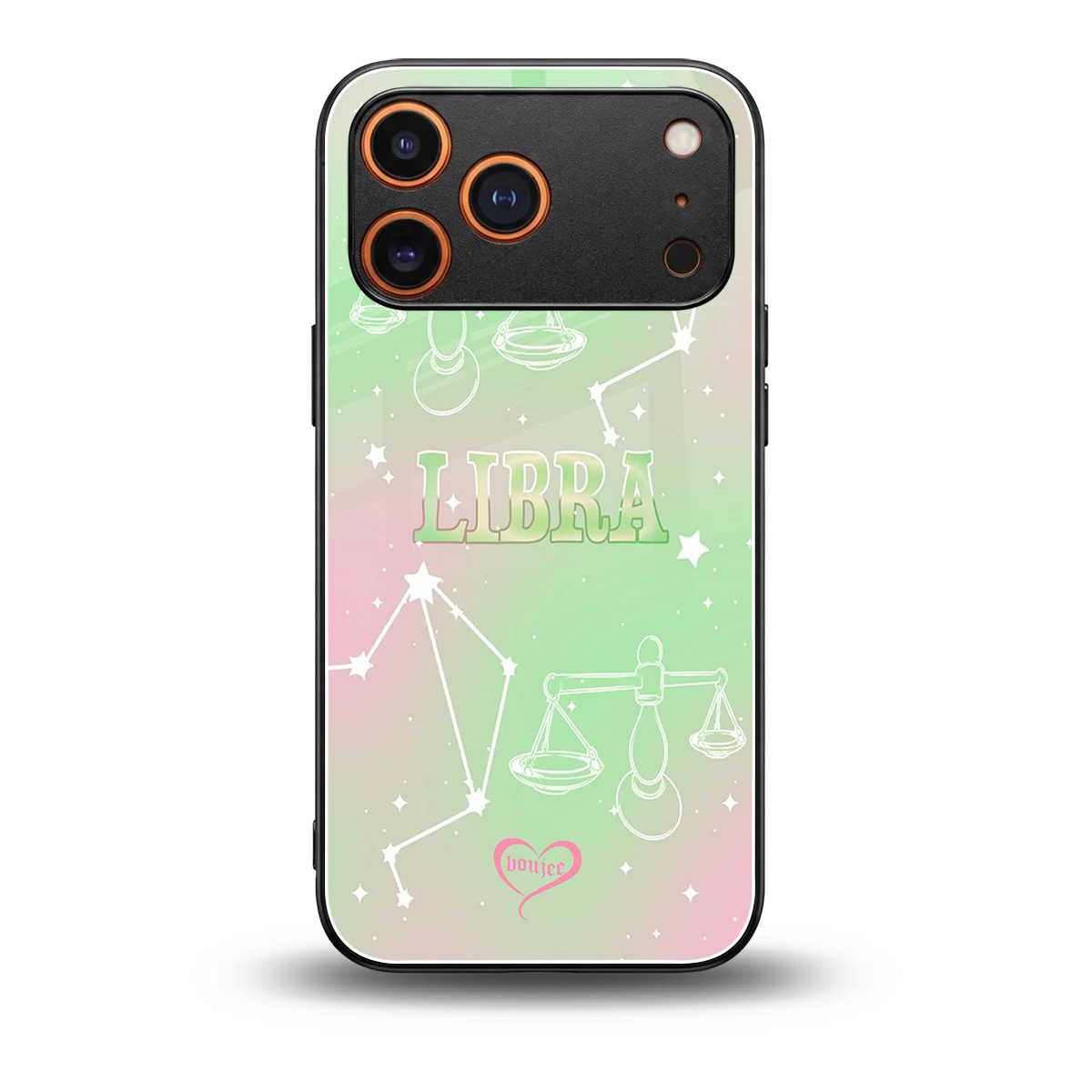 Libra Aura back phone cover | glass case for iphone 17 pro