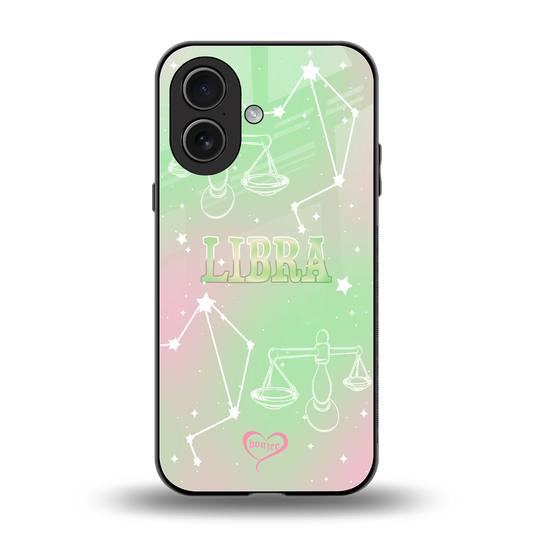 Libra Aura back phone cover | glass case for iphone 17