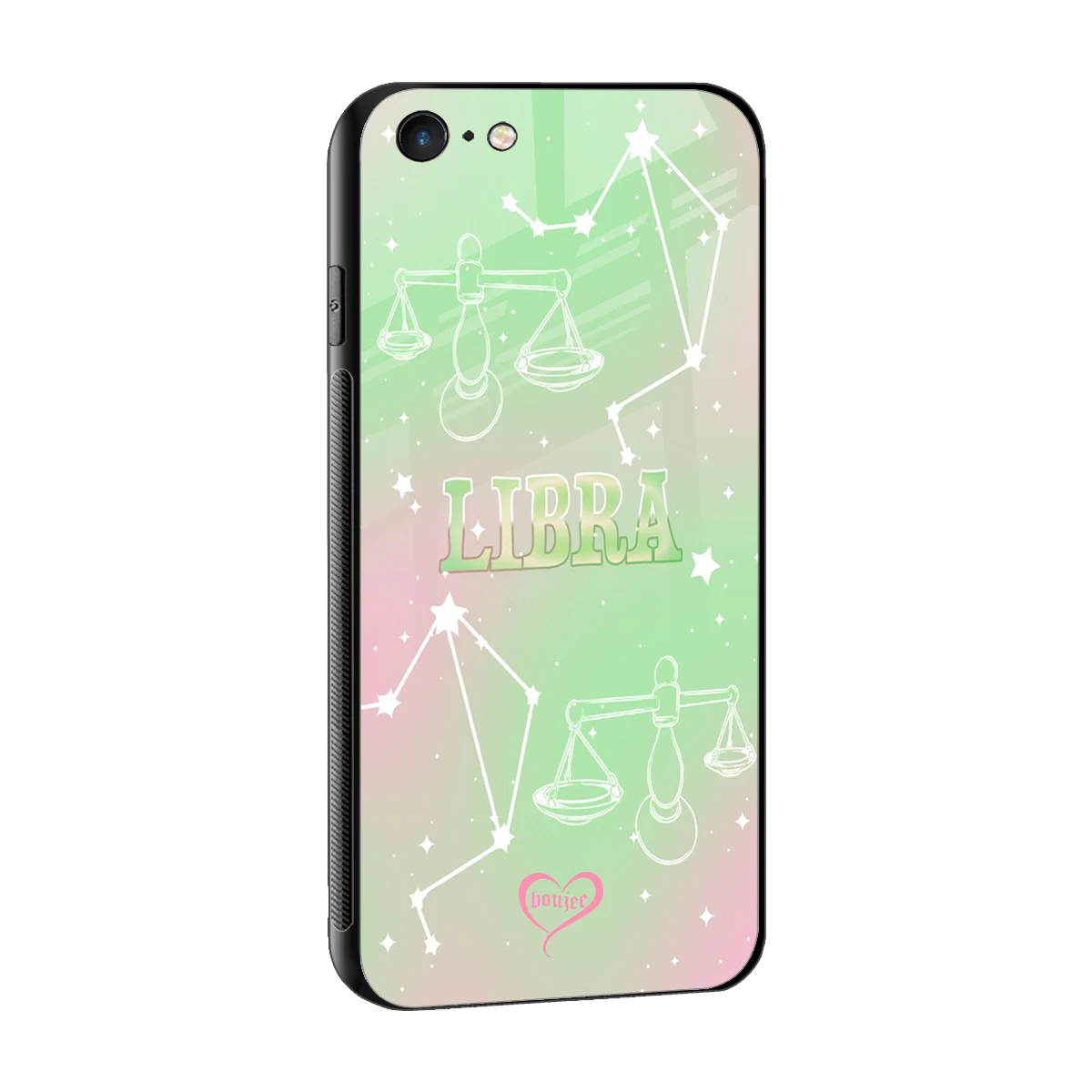 Libra Aura sleek iphone 6 cover with tempered glass back and TPU edges
