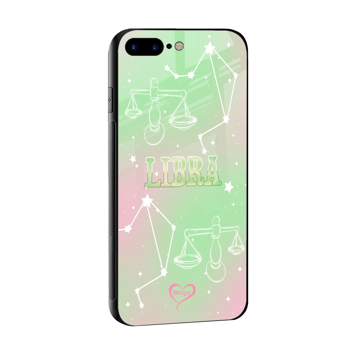 Libra Aura sleek iphone 8 plus cover with tempered glass back and TPU edges