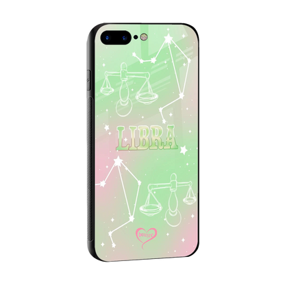 Libra Aura sleek iphone 8 plus cover with tempered glass back and TPU edges