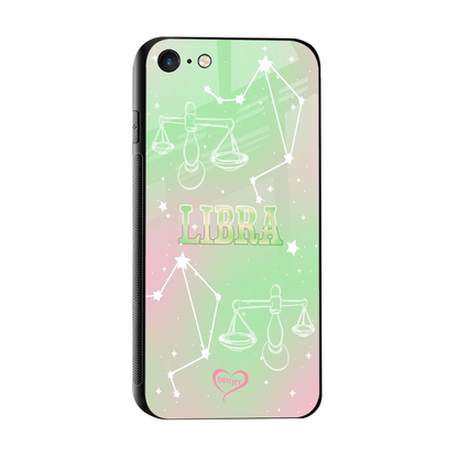 Libra Aura sleek iphone 7 cover with tempered glass back and TPU edges