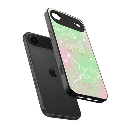 Libra Aura sleek iphone air cover with tempered glass back and TPU edges