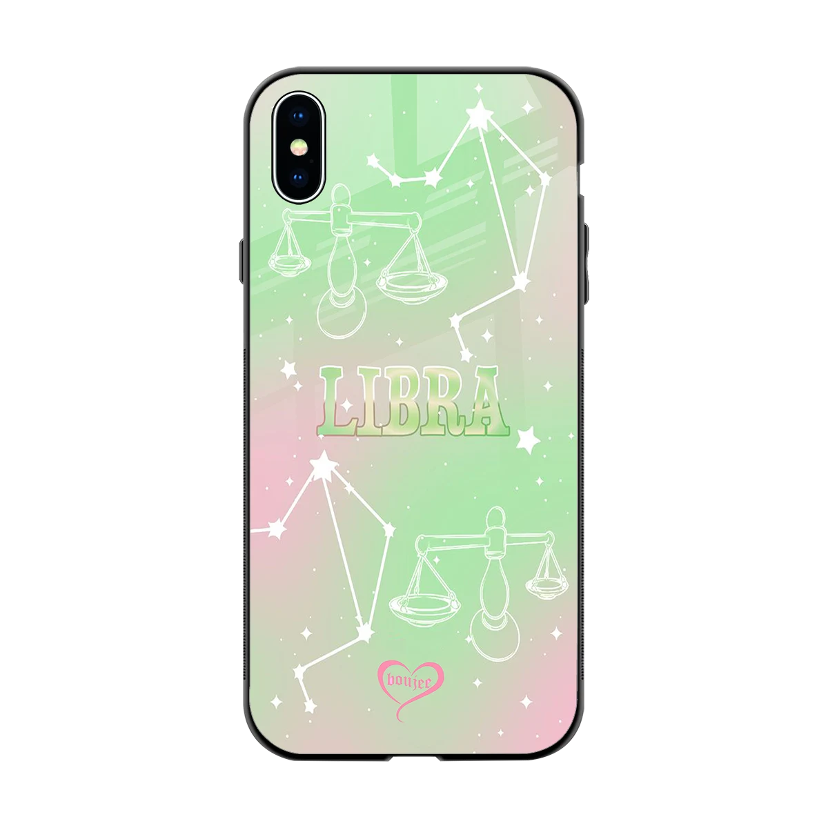 Libra Aura back phone cover | glass case for iphone xs max