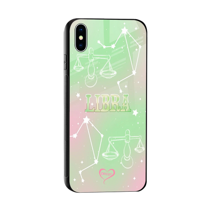 Libra Aura sleek iphone xs max cover with tempered glass back and TPU edges