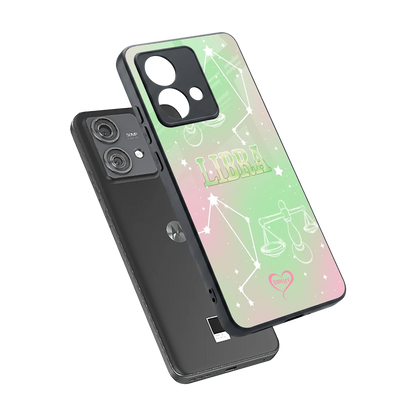 Libra Aura sleek motorola edge 40 neo 5g cover with tempered glass back and TPU edges