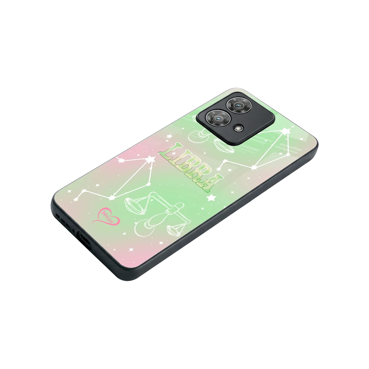 Libra Aura stylish phone case for motorola edge 40 neo 5g | glossy glass and slim fit