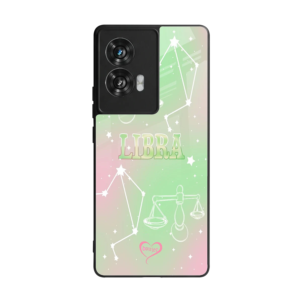Libra Aura back phone cover | glass case for motorola edge 50 fusion