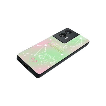 Libra Aura stylish phone case for motorola edge 50 fusion | glossy glass and slim fit