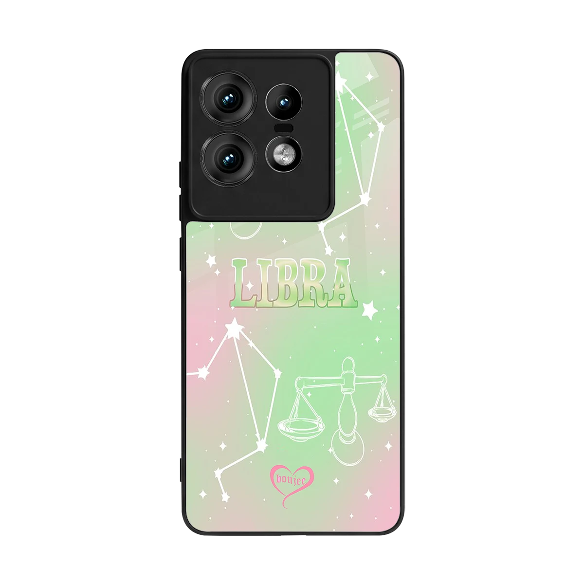 Libra Aura back phone cover | glass case for motorola edge 50 pro