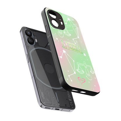 Libra Aura sleek nothing phone 2 cover with tempered glass back and TPU edges