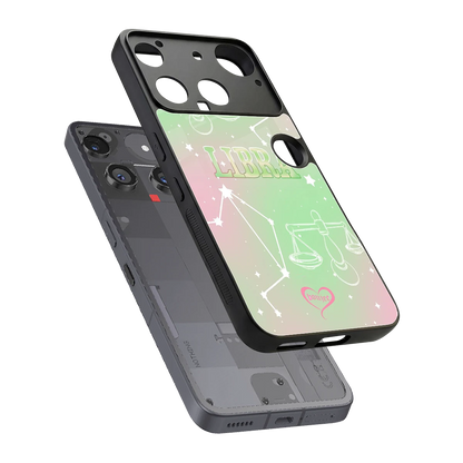 Libra Aura sleek nothing phone 3 cover with tempered glass back and TPU edges