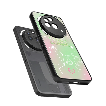 Libra Aura sleek nothing phone 3a pro cover with tempered glass back and TPU edges