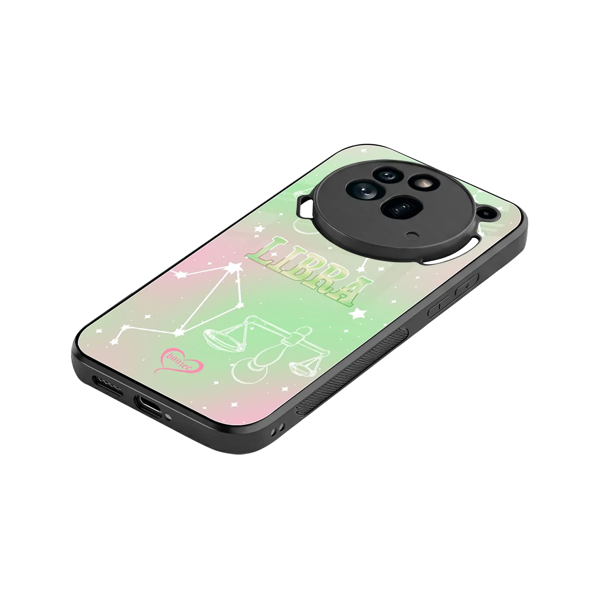 Libra Aura stylish phone case for nothing phone 3a pro | glossy glass and slim fit