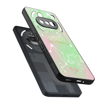 Libra Aura sleek nothing phone 3a cover with tempered glass back and TPU edges