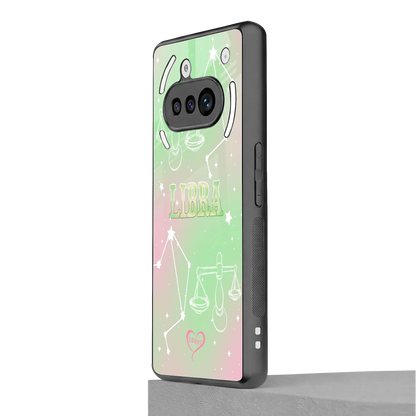 Libra Aura nothing phone 3a mobile cover | shockproof glass phone case