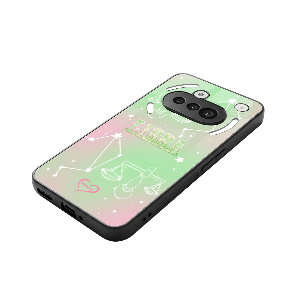 Libra Aura stylish phone case for nothing phone 3a | glossy glass and slim fit