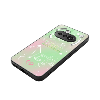 Libra Aura stylish phone case for nothing phone 3a | glossy glass and slim fit