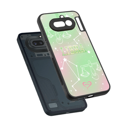 Libra Aura sleek nothing phone 4a cover with tempered glass back and TPU edges