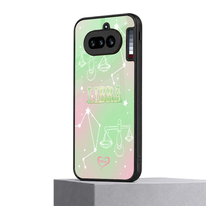 Libra Aura nothing phone 4a mobile cover | shockproof glass phone case