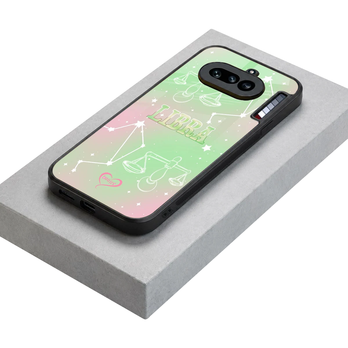 Libra Aura stylish phone case for nothing phone 4a | glossy glass and slim fit