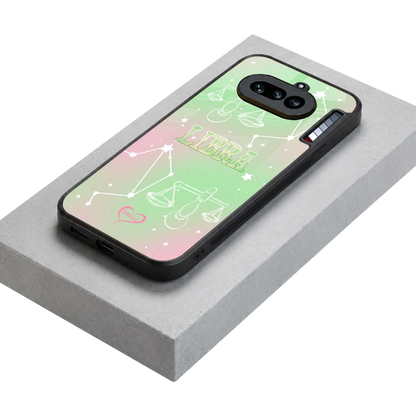 Libra Aura stylish phone case for nothing phone 4a | glossy glass and slim fit