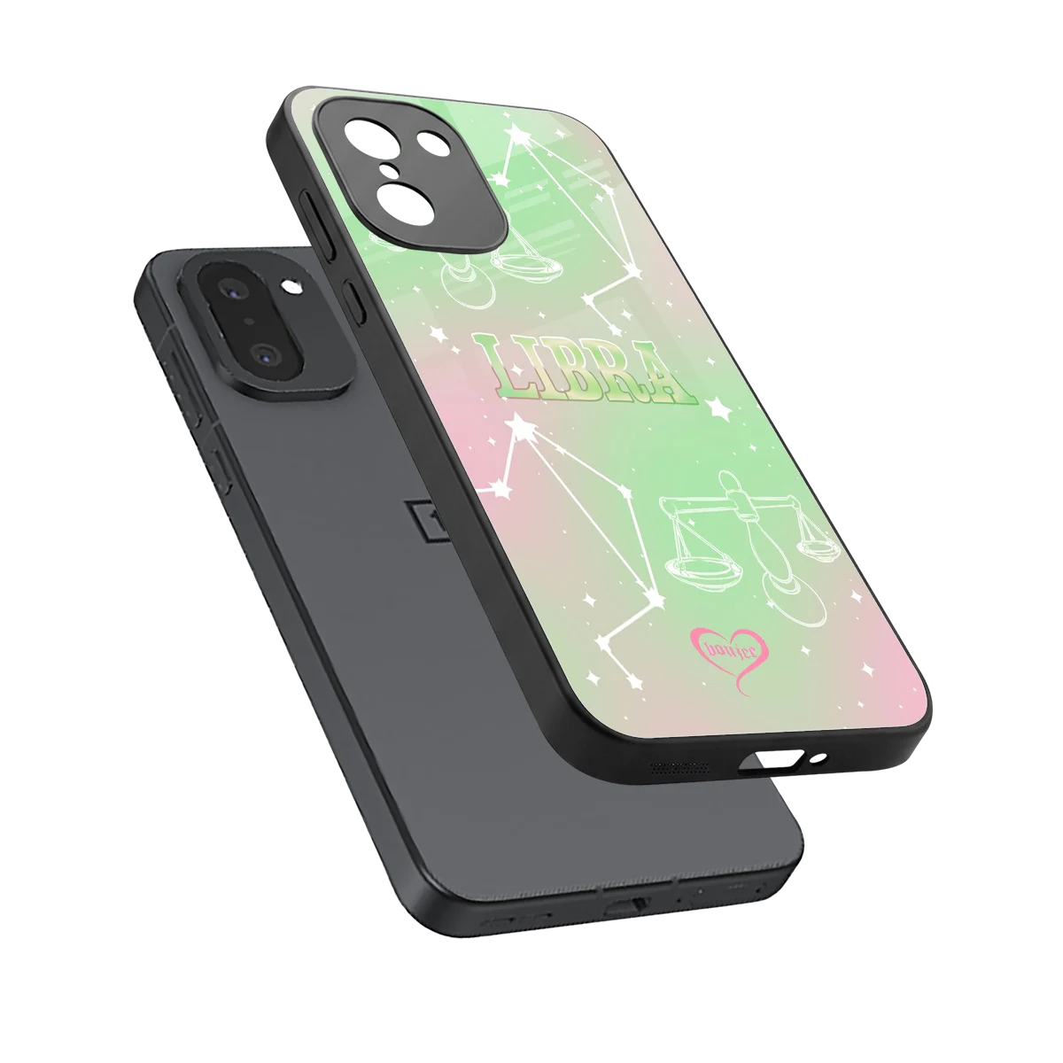 Libra Aura sleek oneplus 15r cover with tempered glass back and TPU edges
