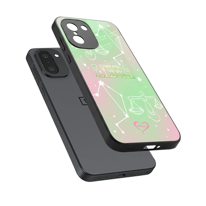 Libra Aura sleek oneplus 15r cover with tempered glass back and TPU edges