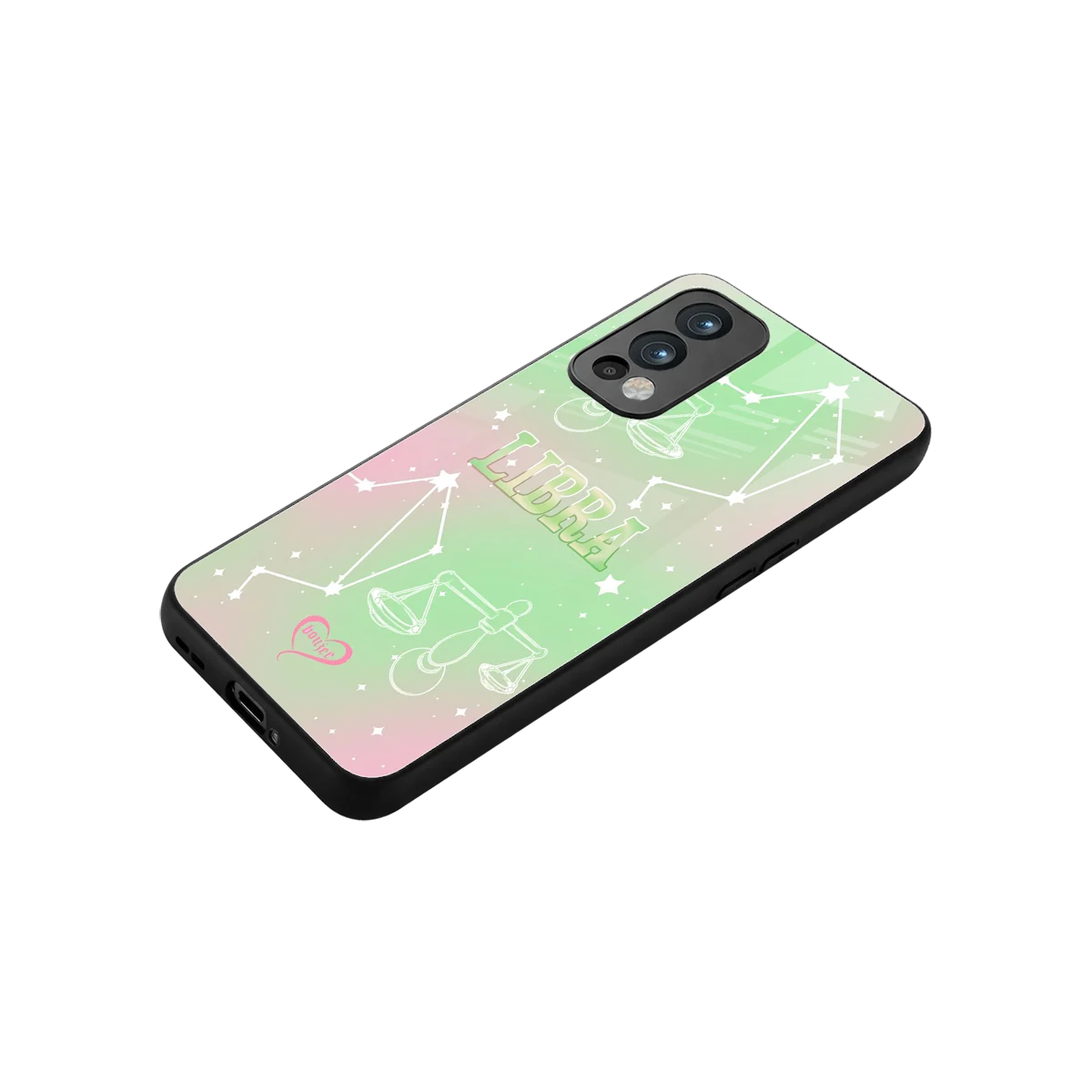 Libra Aura stylish phone case for oneplus nord 2 | glossy glass and slim fit
