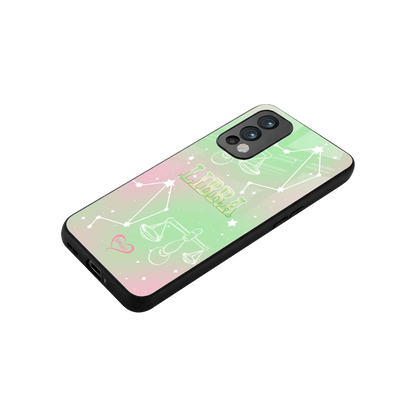 Libra Aura stylish phone case for oneplus nord 2 | glossy glass and slim fit