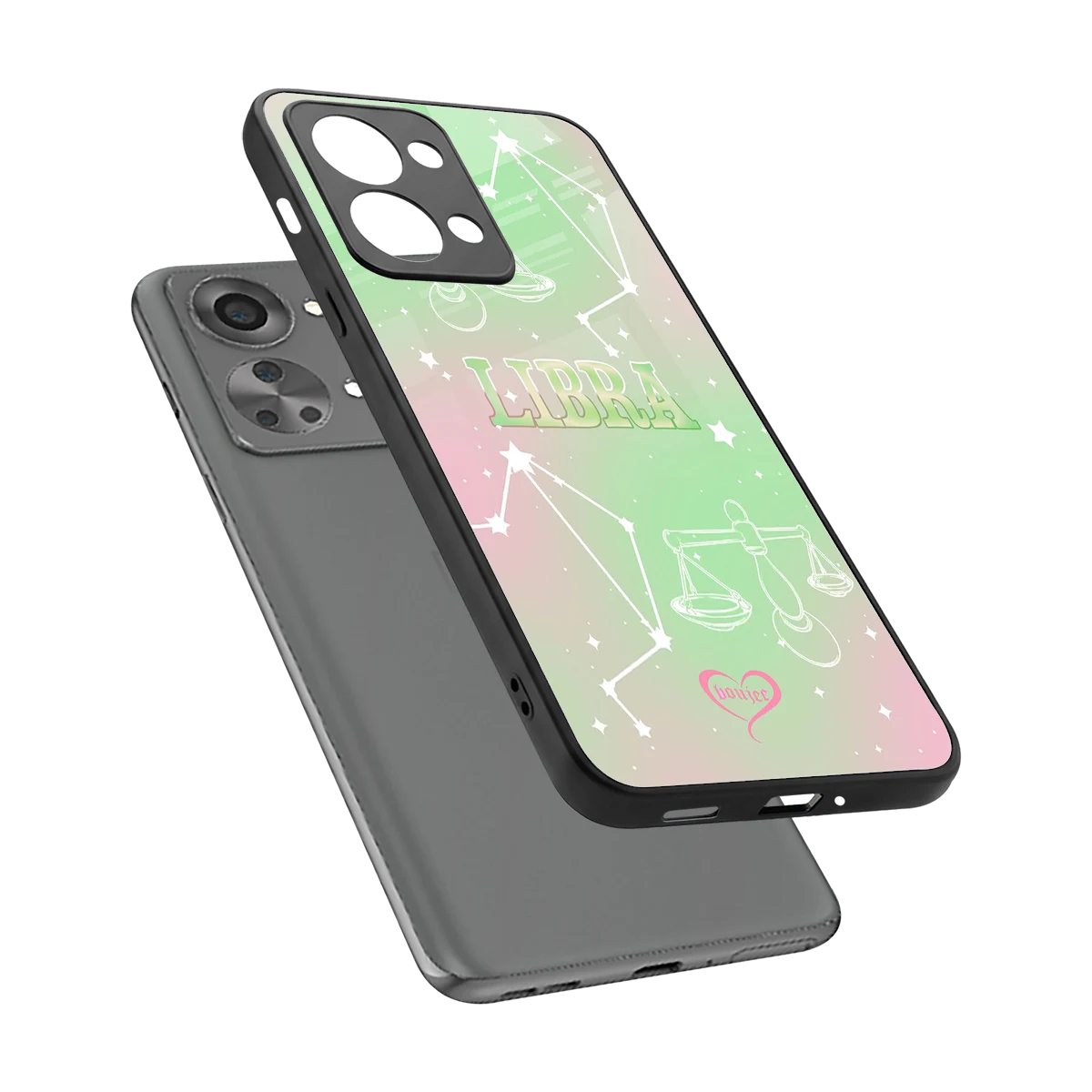 Libra Aura sleek oneplus nord 2t cover with tempered glass back and TPU edges